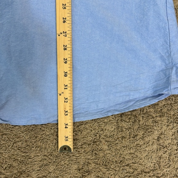 Pomander Place Harris Light Blue Button-Up Shirt Dress size 3X Spring Minimalist - Picture 6 of 10